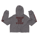 I Wish You Would - Crop Hoodie